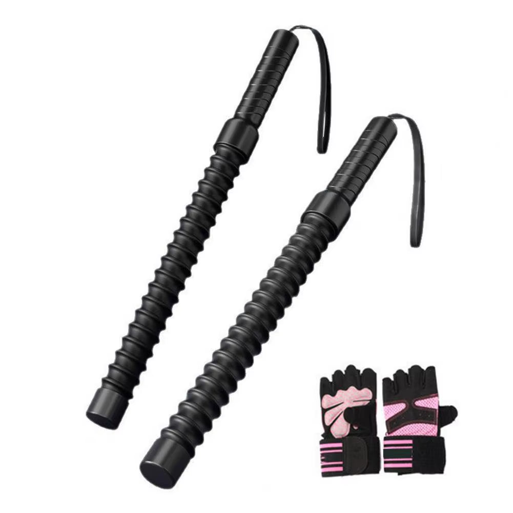 2Pcs 50Cm Ropeless Battle Rope with Bag Gloves Workout Rope Muscle Arm Strength Training Non-Slip Beginner Home Gym Workout Rope