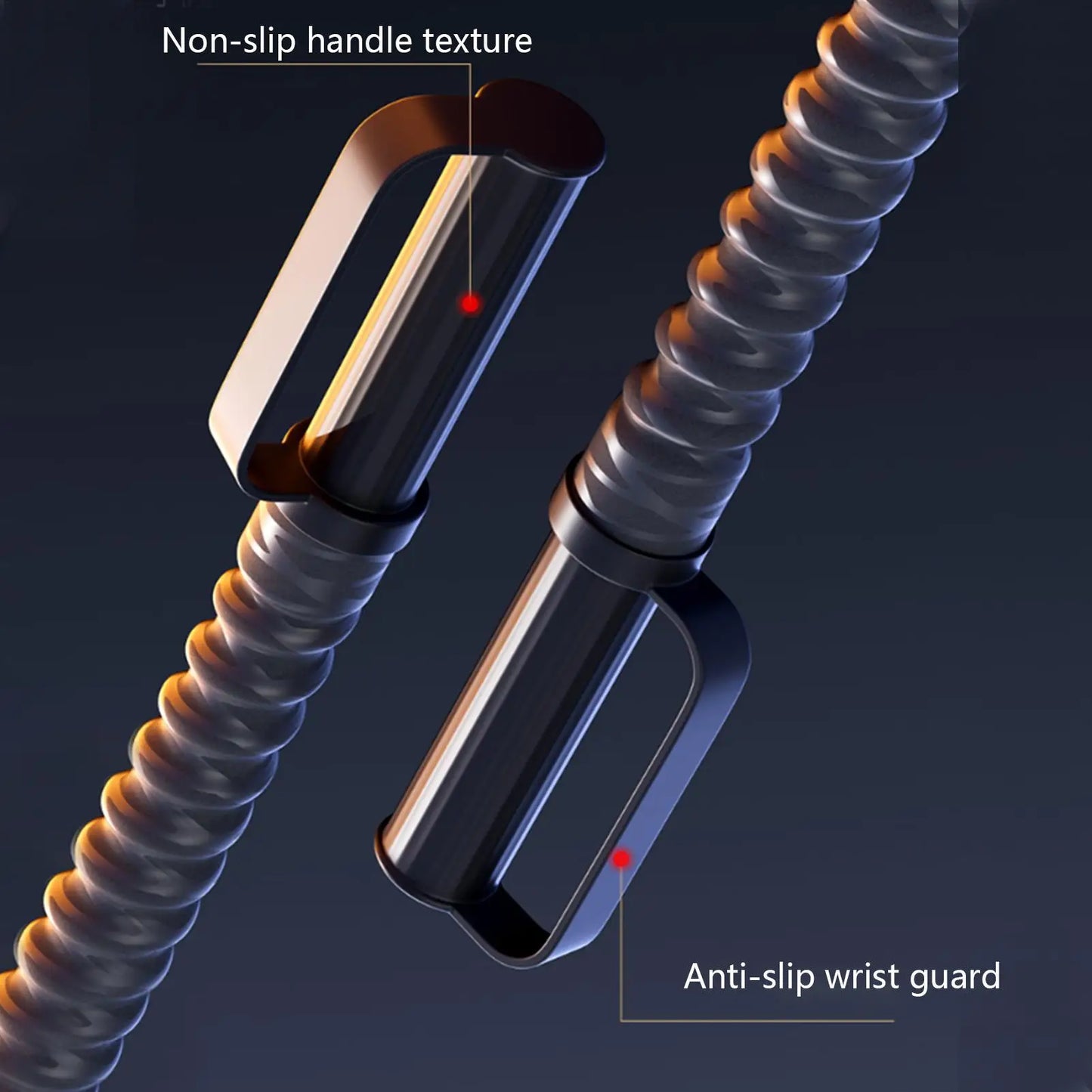 2pcs Cordless Battle Rope Multifunctional Power Training System Arm Strength Home Gym Equipment For Full Body Workout Unisex