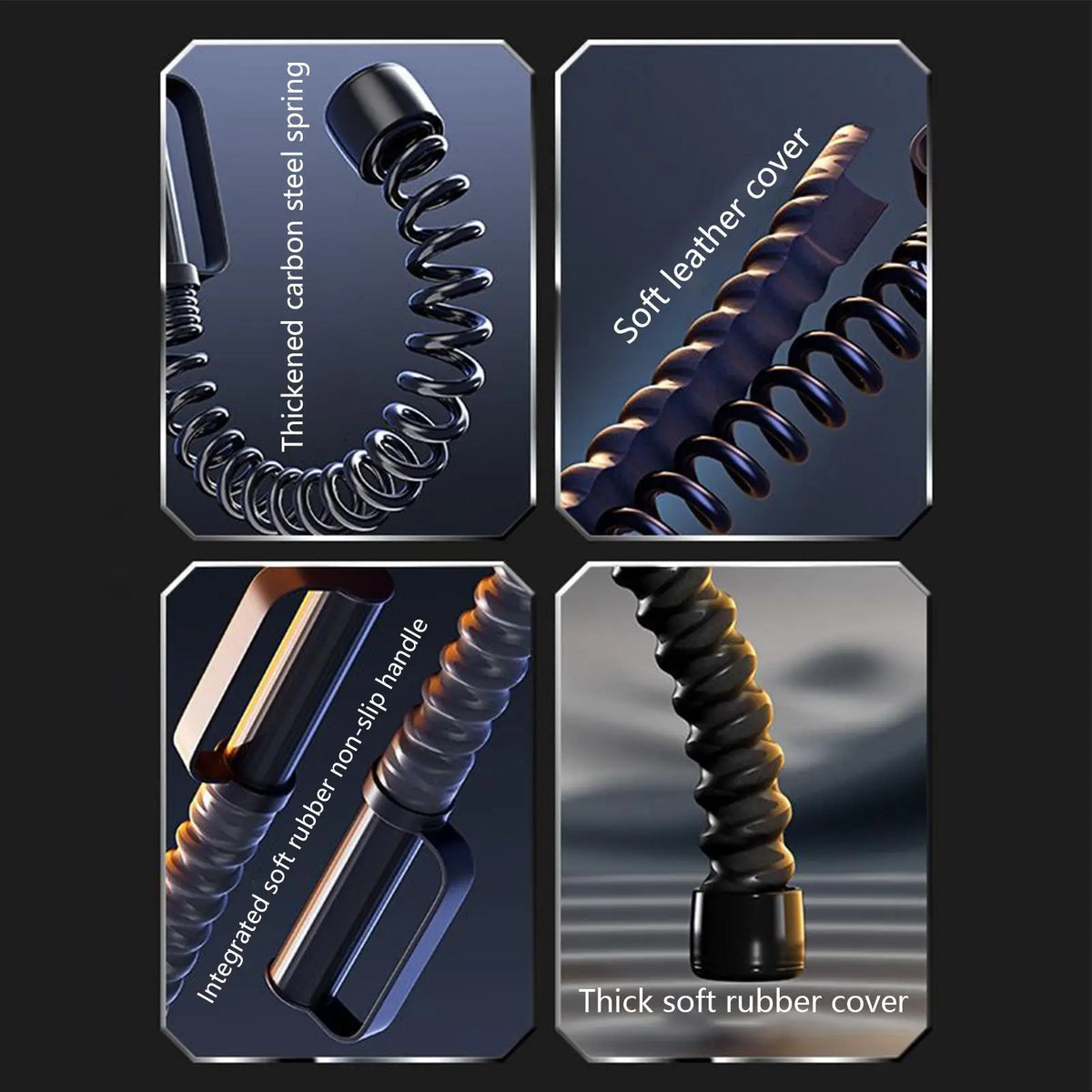 2pcs Cordless Battle Rope Multifunctional Power Training System Arm Strength Home Gym Equipment For Full Body Workout Unisex