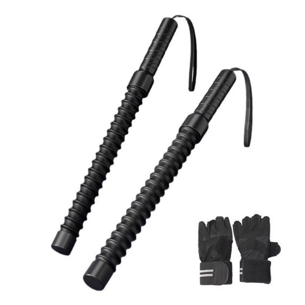 2Pcs 50Cm Ropeless Battle Rope with Bag Gloves Workout Rope Muscle Arm Strength Training Non-Slip Beginner Home Gym Workout Rope