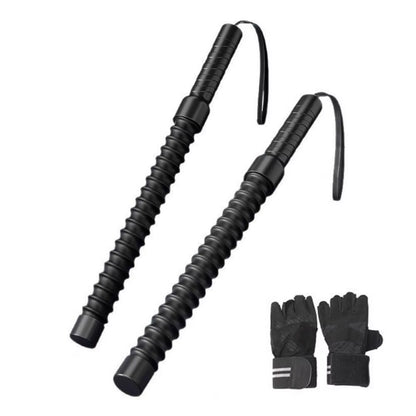 2Pcs 50Cm Ropeless Battle Rope with Bag Gloves Workout Rope Muscle Arm Strength Training Non-Slip Beginner Home Gym Workout Rope